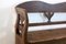 German Carved Country Farmhouse Bench in Oak 12