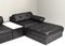 Large DS-88 Sectional Sofa in Black Leather from de Sede, Switzerland, 1970s, Set of 30 7