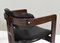 Pamplona Chairs in Black Leather attributed to Augusti Savini, Italy, 1965, Set of 3 11