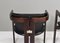 Pamplona Chairs in Black Leather attributed to Augusti Savini, Italy, 1965, Set of 3, Image 7