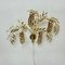 Large Italian Floral Gilded Gold Wall Lamp, 1970s 1