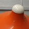 Lámpara de pie era espacial de metal blanco y naranja atribuida a Meyer, Alemania, años 60, Imagen 7