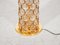 Lámpara de pie grande redonda de cristal y dorado de Palwa, Alemania, años 70, Imagen 4