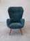 High Wingback Armchair attributed to Ernst Jahn, Germany, 1950s 3