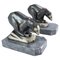 Art Deco Bookends with Polar Bears Marble Base, 1930s, Set of 2 1