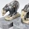 Art Deco Bookends with Polar Bears Marble Base, 1930s, Set of 2 4