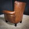 Fauteuil Vintage en Cuir Marron 4