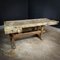 Rustic Gray Wooden Workbench, Image 1