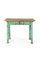 French Side Table in Green Paint, Image 1
