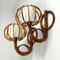 Rattan & Bamboo Sconces by Louis Sognot, France, 1950s, Set of 2, Image 4