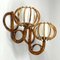 Rattan & Bamboo Sconces by Louis Sognot, France, 1950s, Set of 2 10