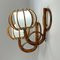 Rattan & Bamboo Sconces by Louis Sognot, France, 1950s, Set of 2 5