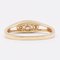 Vintage 14k Yellow Gold Trilogy Ring with Diamonds, 1970s 6