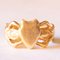 Vintage 18k Yellow Gold Ring Decorated with Shield and Two Mermaids, 1960s, Image 1