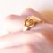 Vintage 18k Yellow Gold Ring Decorated with Shield and Two Mermaids, 1960s, Image 18