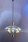 Lámpara de araña con estructura de latón y sombrero de cristal de Murano de Gio Ponti, años 50, Imagen 11