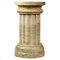 Handgefertigte Säulenvase aus satiniertem Travertino Marmor von Fiammetta V. 1