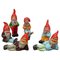 Tiny Terracotta Garden Gnomes, Germany, 1950s, Set of 6 1