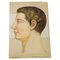 Brochure anatomica pieghevole raffigurante una testa umana, fine XIX secolo, Immagine 1