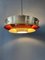 Lampada Mid-Century in alluminio e lacca arancione, Immagine 4
