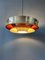 Lampada Mid-Century in alluminio e lacca arancione, Immagine 5