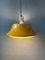 Lámpara colgante Mid-Century de metal amarillo, Imagen 3