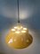 Lámpara colgante Mid-Century de metal amarillo, Imagen 5