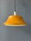 Lámpara colgante Mid-Century de metal amarillo, Imagen 8