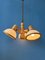 Mid-Century Wooden Pendant Lamp with Three Acrylic Glass Shades from Steinhauer 6
