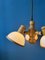 Lampe à Suspension Mid-Century en Bois avec Trois Abat-jours en Verre Acrylique de Steinhauer 5
