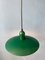 Dark Green Metal Saucer Pendant Lamp, Image 5