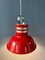 Space Age Red Bucket Pendant Lamp from Ateljé Lyktan 2