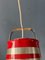 Space Age Red Bucket Pendant Lamp from Ateljé Lyktan, Image 10