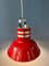 Space Age Red Bucket Pendant Lamp from Ateljé Lyktan 3