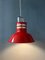 Space Age Red Bucket Pendant Lamp from Ateljé Lyktan 4