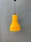 Space Age Industrial Yellow Metal Shaped Pendant Light 7