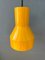Lámpara colgante industrial en forma de metal amarillo de la era espacial, Imagen 4