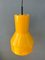 Lámpara colgante industrial en forma de metal amarillo de la era espacial, Imagen 5