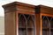 19th Century English Mahogany Arched Glazed Bookcase Cabinet, 1880s 8