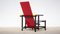 Chaise Rouge et Bleue par Gerrit Rietveld pour Cassina, 1890s 3