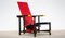 Chaise Rouge et Bleue par Gerrit Rietveld pour Cassina, 1890s 1
