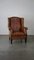 Large English Leather Wing Chair, Image 2