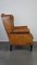 Large English Leather Wing Chair, Image 3