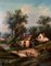 Paisaje al borde de un curso de agua, finales del siglo XIX, óleo sobre lienzo, enmarcado, Imagen 4