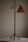 Lámpara de pie danesa ajustable Mid-Century Modernism de acero, años 50, Imagen 11
