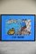 Gerahmtes Vintage Tintin Poster The Black Island von Herge Moulinsart 1