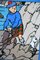 Gerahmtes Vintage Tintin Poster The Black Island von Herge Moulinsart 3
