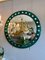Venezianischer Runder Spiegel mit Smaragdgrünem Rand 9