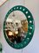 Venezianischer Runder Spiegel mit Smaragdgrünem Rand 11