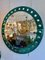 Espejo veneciano circular con bordes verde esmeralda, Imagen 2